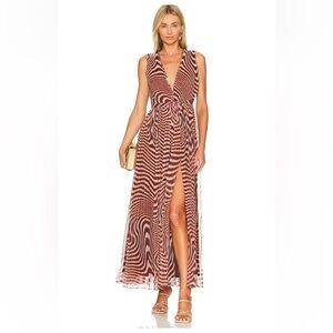 NWT Maxi Dress in Brown Zebra Print
ROCOCO SAND